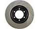 StopTech Sportstop Cryo Drilled and Slotted 5-Lug Rotor; Front Passenger Side (Late 00-03 2WD F-150, Excluding Lightning)