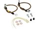 StopTech Stainless Steel Braided Brake Line Kit; Front (04-05 4WD F-150)