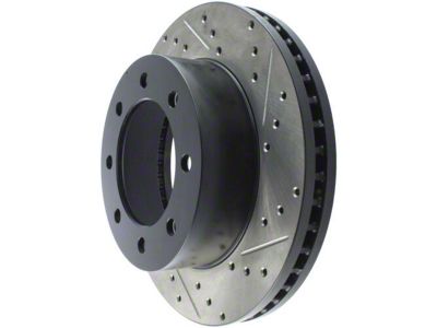 StopTech Sport Drilled and Slotted 8-Lug Rotor; Front Driver Side (11-12 4WD F-350 Super Duty SRW)