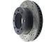 StopTech Sport Drilled and Slotted 8-Lug Rotor; Front Driver Side (11-12 4WD F-350 Super Duty SRW)