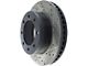 StopTech Sport Drilled and Slotted 8-Lug Rotor; Front Passenger Side (11-12 4WD F-350 Super Duty SRW)