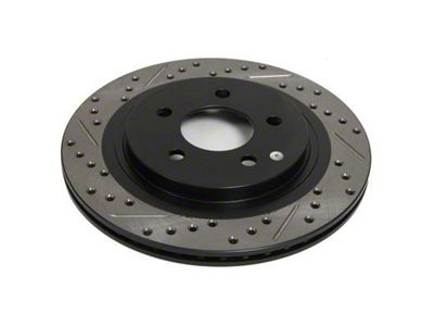 StopTech Sport Drilled and Slotted 8-Lug Rotor; Rear Driver Side (11-12 4WD F-350 Super Duty SRW)