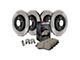 StopTech Street Axle Slotted 8-Lug Brake Rotor and Pad Kit; Front and Rear (11-10/21/12 2WD F-350 Super Duty DRW)