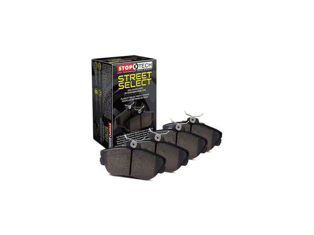 StopTech Street Select Semi-Metallic and Ceramic Brake Pads; Front Pair (06-18 RAM 1500, Excluding SRT-10 & Mega Cab)