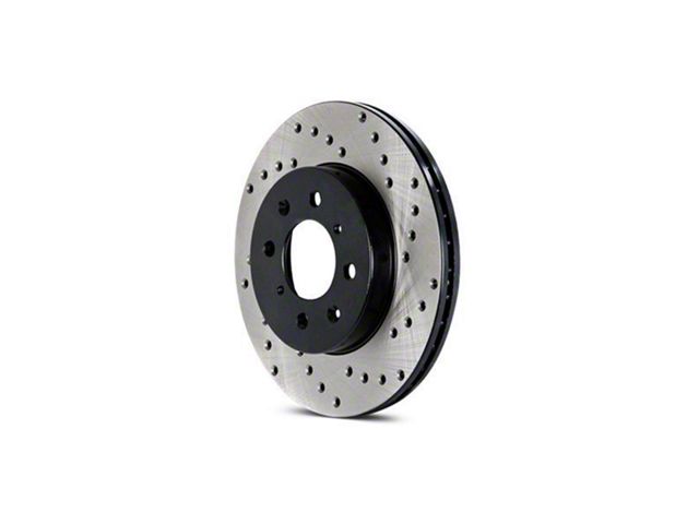 StopTech Sport Cryo Cross-Drilled 8-Lug Rotor; Rear Driver Side (10-18 RAM 2500)