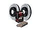 StopTech Sport Axle Slotted and Drilled 8-Lug Brake Rotor and Pad Kit; Rear (03-08 RAM 3500)