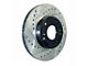 StopTech Sport Drilled and Slotted 6-Lug Rotor; Rear Passenger Side (2004 Sierra 1500)