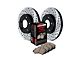 StopTech Sport Axle Slotted and Drilled 6-Lug Brake Rotor and Pad Kit; Rear (01-06 Sierra 1500 w/ Rear Disc Brakes)