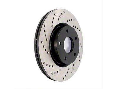 StopTech Sport Cross-Drilled Brake Rotor; Rear Driver Side (99-05 Sierra 1500 w/ Single Piston Rear Calipers; 2006 Sierra 1500 Hybrid)