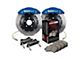 StopTech ST-60 Performance Drilled 2-Piece Rear Big Brake Kit; Blue Calipers (07-13 Sierra 1500)