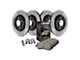 StopTech Street Axle Slotted 6-Lug Brake Rotor and Pad Kit; Front and Rear (99-06 Sierra 1500 w/ Rear Disc Brakes)