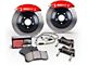 StopTech Touring Drilled 1-Piece Front Big Brake Kit; Blue Calipers (09-18 Sierra 1500)