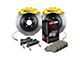 StopTech Touring Slotted 1-Piece Front Big Brake Kit; Yellow Calipers (09-18 Sierra 1500)