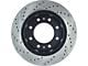 StopTech Sport Drilled and Slotted 8-Lug Rotor; Front Driver Side (07-10 Sierra 2500 HD)