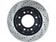 StopTech Sport Drilled and Slotted 8-Lug Rotor; Front Driver Side (07-10 Sierra 3500 HD)