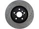 StopTech Sport Drilled and Slotted 8-Lug Rotor; Rear Passenger Side (11-19 Sierra 3500 HD SRW)