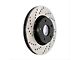 StopTech Sport Cross-Drilled Brake Rotor; Rear Passenger Side (99-05 Silverado 1500 w/ Single Piston Rear Calipers; 2006 Silverado 1500 Hybrid)