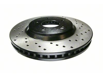 StopTech Sport Cross-Drilled 6-Lug Rotor; Rear Passenger Side (14-18 Silverado 1500)