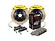 StopTech ST-60 Performance Drilled Coated 2-Piece Front Big Brake Kit with 380x32mm Rotors; Yellow Calipers (99-06 Silverado 1500)