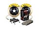 StopTech ST-60 Performance Slotted Coated 2-Piece Front Big Brake Kit with 380x32mm Rotors; Yellow Calipers (99-06 Silverado 1500)