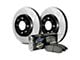 StopTech Truck Axle Slotted 6-Lug Brake Rotor and Pad Kit; Rear (2005 Silverado 1500 Crew Cab w/ Quadrasteer)