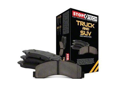 StopTech Truck and SUV Semi-Metallic Brake Pads; Rear Pair (03-06 Silverado 1500 w/ Sport Brake Package)