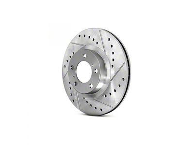 StopTech Sport Drilled and Slotted 8-Lug Rotor; Rear Driver Side (07-10 Silverado 2500 HD)