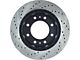 StopTech Sport Drilled and Slotted 8-Lug Rotor; Front Driver Side (07-10 Silverado 3500 HD)