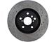 StopTech Sport Drilled and Slotted 8-Lug Rotor; Rear Passenger Side (11-19 Silverado 3500 HD SRW)