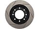 StopTech Sport Slotted 8-Lug Rotor; Front Driver Side (07-10 Silverado 3500 HD)