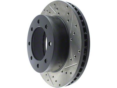 StopTech Sport Drilled and Slotted 8-Lug Rotor; Front Passenger Side (11-12 4WD F-250 Super Duty)