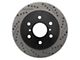 StopTech Sport Drilled and Slotted 6-Lug Rotor; Rear Driver Side (07-20 Tahoe)