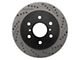 StopTech Sport Drilled and Slotted 6-Lug Rotor; Rear Passenger Side (07-20 Tahoe)