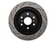 StopTech Sport Drilled and Slotted 6-Lug Rotor; Rear Passenger Side (07-20 Tahoe)