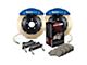 StopTech ST-60 Performance Slotted Coated 2-Piece Rear Big Brake Kit; Blue Calipers (07-20 Tahoe)