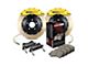 StopTech ST-60 Performance Slotted Coated 2-Piece Front Big Brake Kit; Yellow Calipers (07-14 Tahoe)