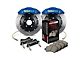 StopTech ST-60 Performance Slotted 2-Piece Front Big Brake Kit; Blue Calipers (07-14 Yukon)