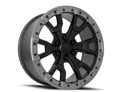 Raptor Style Satin Bronze with Satin Black Ring 6-Lug Wheel; 20x9; 20mm Offset (2024 Ranger)