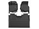 Front and Rear Floor Liners; Black (13-18 RAM 1500 Crew Cab)