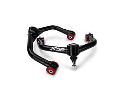 Front Upper Control Arms for 2 to 4-Inch Lift; Black (06-24 4WD RAM 1500)