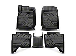 Front and Rear Floor Liners; Black (19-24 Ranger SuperCrew)