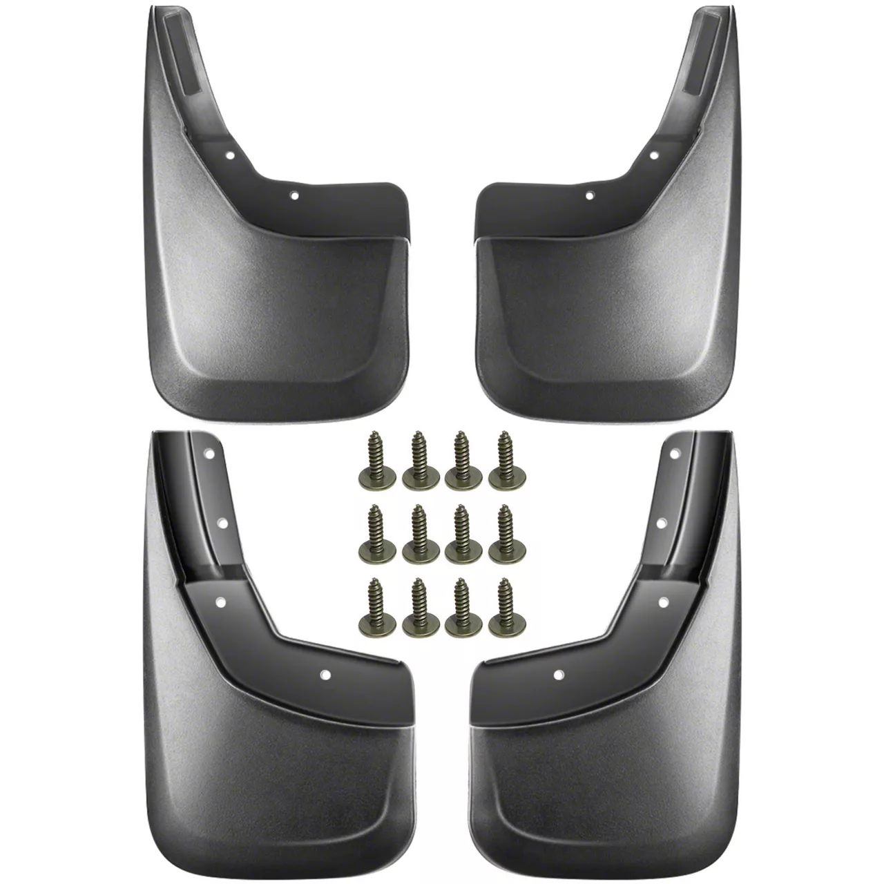 Silverado 1500 Mud Flap Splash Guards; Front and Rear (14-18 Silverado ...