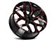 Strada OE Replica Snowflake Gloss Black Candy Red Milled 6-Lug Wheel; 22x9; 31mm Offset (07-13 Sierra 1500)