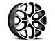 Strada OE Replica Snowflake Gloss Black Machined 6-Lug Wheel; 22x9; 31mm Offset (07-13 Sierra 1500)