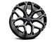 Strada OE Replica Snowflake Gloss Black Milled 6-Lug Wheel; 22x9; 31mm Offset (07-13 Sierra 1500)