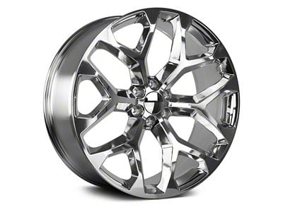 Strada OE Replica Snowflake High Polished 6-Lug Wheel; 24x10; 31mm Offset (07-13 Sierra 1500)