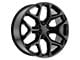 Strada OE Replica Snowflake All Gloss Black 6-Lug Wheel; 24x10; 31mm Offset (07-13 Silverado 1500)