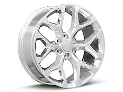 Strada OE Replica Snowflake High Polished 6-Lug Wheel; 22x9; 31mm Offset (07-13 Silverado 1500)