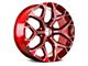 Strada OE Replica Snowflake Candy Red Milled 6-Lug Wheel; 24x10; 31mm Offset (07-14 Tahoe)