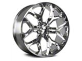 Strada OE Replica Snowflake High Polished 6-Lug Wheel; 24x10; 31mm Offset (07-14 Tahoe)